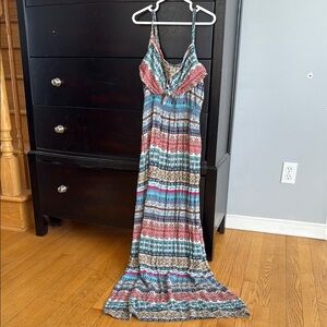 Ardene Pink and Blue Spaghetti Strap Sundress